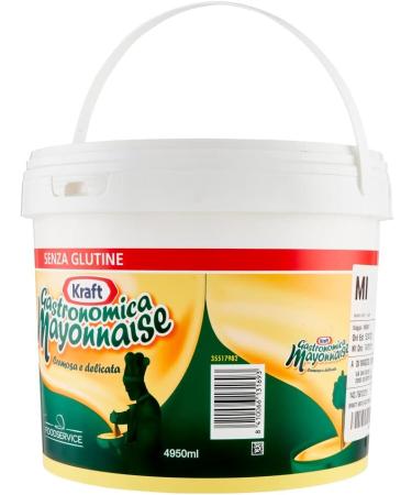  Italian Gourmet E.R. Kraft Gastronomica Creamy and Delicate Gluten-Free Mayonnaise Sauce 4950 ml Bucket - Buy Online on GoSupps.com