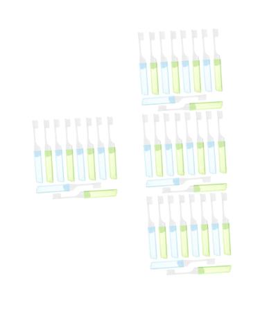 Healeved 40 pcs portable toothbrush cleaning brush mini travel size travel pp