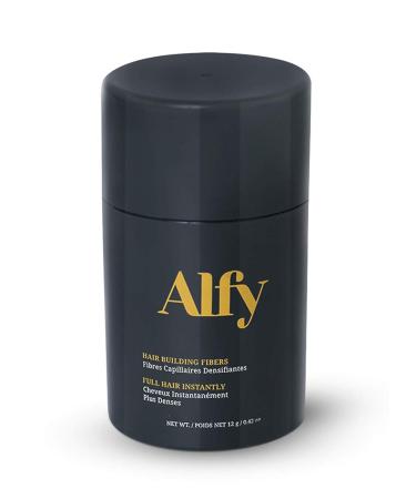 Alfy Hair Building Fibers for Thinning Hair Dark Brown 12g 12 Gram Dark Brown