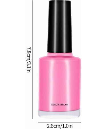 Quick Dry Nail Polish Nail Polish Overflow Gel Nail Polish Fingerprint Oil Overflow Tear Skin Care Paste Pink White Tasteless 15ml Top Coat And Base Coat Gel 7.00 ml (Pack of 1) B - Buy Online on GoSupps.com