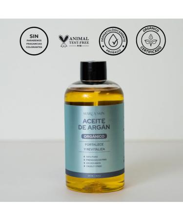 100% Pure Cold Pressed Argan Oil - Organic Hexane-Free Paraben-Free | Repair Damaged Hair & Dry Skin | Club Marea 8.44 oz - Buy Online on GoSupps.com