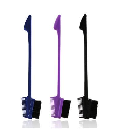6pcs Portable Beauty Tools Set for Women | Stylish Comb Brow Brush Mascara Comb - Black Hairbrush Collection - Buy Online on GoSupps.com