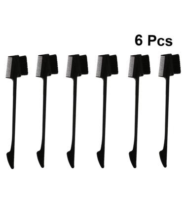 Housoutil 6pcs Eyelash Comb & Brow Brush Set - Multipurpose Eyebrow Spoolie & Lash Separator for Men & Women - Perfect for Mascara & Hair Teasing - Buy Online on GoSupps.com