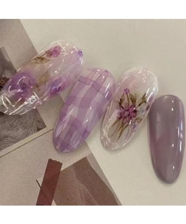 Temperament Enhancement Nail Patch Wearing a high-end Handmade Watercolor Rose Nail Products Customized Fake Nails Patch (10 Pieces) (Size : S) 1 count (Pack of 1)