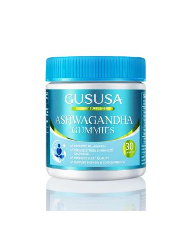 Ashwagandha Gummies Calm Mood & Cognition Immune Support & Increased Energy Reduce Cortisol & Stress for Men & Women Vegan Natural Mixed Berry Flavor (30 Gummies)