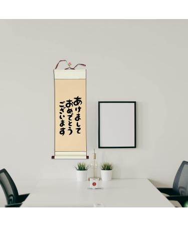 ARTIBETTER Hanging Chinese Xuan Paper Scroll - 31 x 13 Inch Blank Calligraphy Scroll for Home Decor - Golden Chinese Painting Paper - Buy Online on GoSupps.com