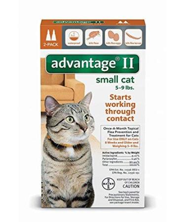 Advantage II for Small Cats (5 - 9 lbs, 2 Months Supply)