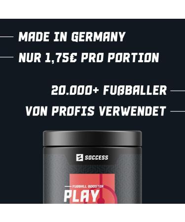 Playmaker Workout Booster for Footballers | Sport Drink with Carbs Electrolytes Amino Acids & Caffeine | 20 Portions Berry Mix | Boost Your Performance - Buy Online on GoSupps.com