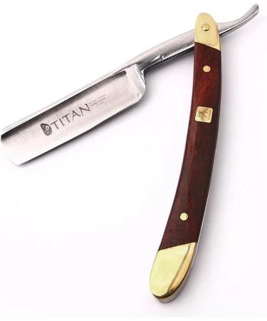 Titan Straight Razor - Classic razor vintage foldable thin beard knife eyebrow knife manual beard shaver mustache bare care cut men men barbier salon at home tools