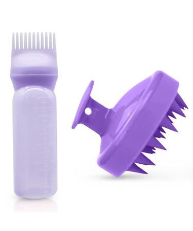 Lonimia hair colored bottle Shampoo bottle root comb applianter bottle capacity to dye hair hair dye brush brushes bottle applianter comb hairdresser comb color styling tools