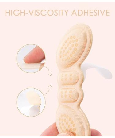 Heel Pads Inserts for Women - Adjustable Adhesive Pain Relief Foot Care Stickers (Beige Non-Slip 3mm) - International Shipping Available - Buy Online on GoSupps.com
