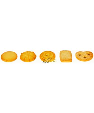 Sync'T Danish Butter Cookies Jacobsen's Nostalgic Danish Butter Cookie Tin 5 Classic Shapes - Buy Online on GoSupps.com