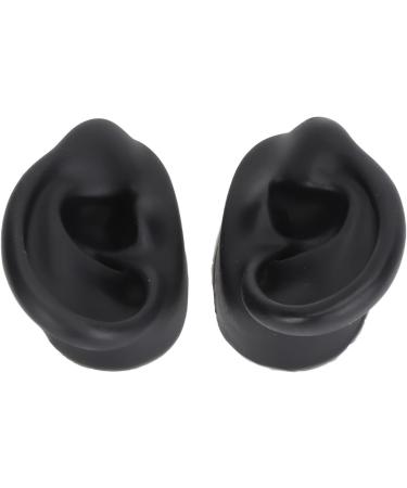 Silicone Ear Model Simulation Left Right Silicone Ear Model Reusable 2 Pair for Practice (Black and White) - Buy Online on GoSupps.com