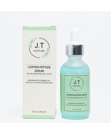 J.T Nature Copper Peptide Serum-60ml (2fl oz) Hydrating Face Serum with Copper Peptides  Green Tea  Effective and Intense Hydration for the Skin   Facial Serum with Antioxidant boost.