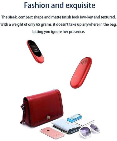 Translator Device Offline Language Translator Device Smart Language Voice 2.0 Inch Touch Screen 27 Languages WiFi Pocket Electronic Translators Learning Traveling Shopping Hello (Red) Elegant - Buy Online on GoSupps.com
