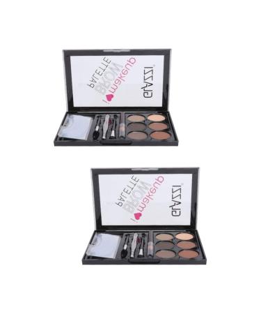 Didiseaon 2 Sets Eyebrow Powder Set Waterproof Eyebrow Powder Long Lasting Eyebrow Powder Cosmetic Makeup