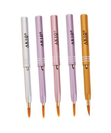 FRCOLOR 20 Pcs Retractable Lip Brush Set - Perfect Lipstick Gloss & Stain Applicators for Travel | Aluminum Alloy Metal Shell - Buy Online on GoSupps.com