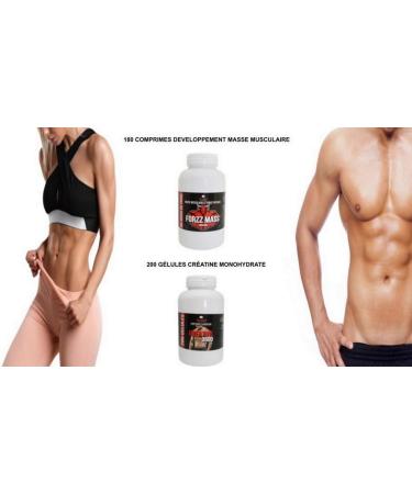 Creatine Monohydrate 3 500 mg - Men and Women - 200 Vegetable Capsules - 100% Pure Creatine - Weight Gain - Compatible with Gainer - Whey Protein - Pre Workout - BCAA - Made in France - Buy Online on GoSupps.com