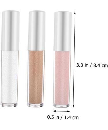TOVINANNA 3pcs Polarized Monochrome Eyeshadow Glitter Liquid Eyeshadow Blue Makeup Miss Highlight Plastic - Buy Online on GoSupps.com