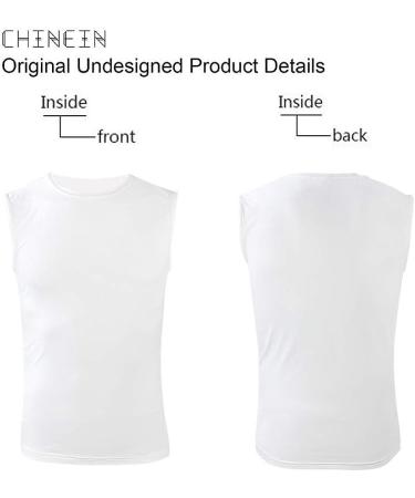 CHINEIN El Salvador Flag Tank Top for Men - Small White Jersey Casual Shirt - Buy Online on GoSupps.com