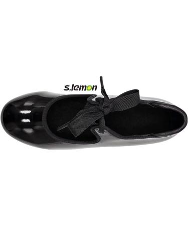 Lemon Tap Shoes - Black Lace-Up Tap Shoes for Children & Adults | 2.5 cm Heel | Size 38 EU - Buy Online on GoSupps.com