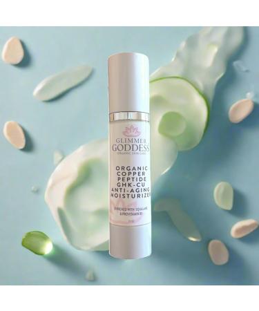 GLIMMER GODDESS Copper Peptide Moisturizer Lightweight Hydrating Cream with GHK-Cu Complex Organic Aloe Vera & Botanical Oils For All Skin Types - Buy Online on GoSupps.com