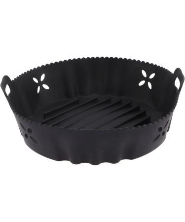 Alipis 2pcs Air Fryer Supply Kitchen Baking Liner Air Fryer Pot Aluminum Pans with Lids Airfryer Blackx2pcs 20x6.5cmx2pcs - Buy Online on GoSupps.com