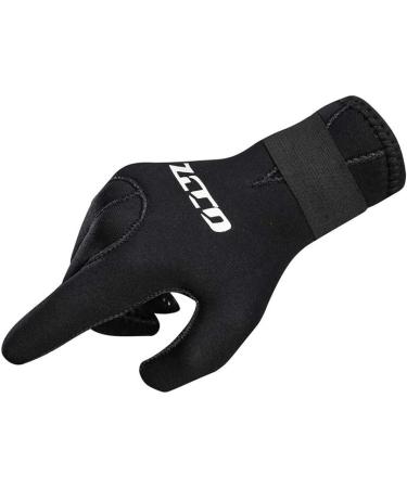 Neoprene Scuba Diving Gloves 3mm Black Medium - Anti-Slip Thermal Dive Gloves for Men Women Kids - Flexible Five Finger Surfing Glove for Spearfishing, Paddling, Swimming - Buy Online on GoSupps.com