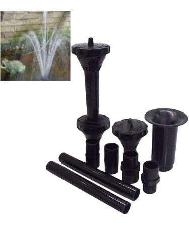 Angoter Fountain Pump Nozzle Set Multifunction Plastic Waterfall Garden Spray Heads for Pool Pond Fountain Submersible Pump - Buy Online on GoSupps.com