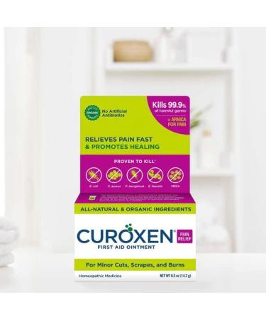 Organicare Curoxen First Aid Ointment - Pain Relief 0.5 oz | Fast Healing & Natural Ingredients - Buy Online on GoSupps.com