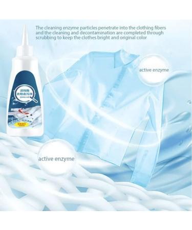 Active Enzyme Clothing Stain Remover Oil Stain Remover Clothes Stain Remover For White Clothes Stain Remover For Clothes Liquid Detergent For Most Types Of Clothes (Purple) - Buy Online on GoSupps.com
