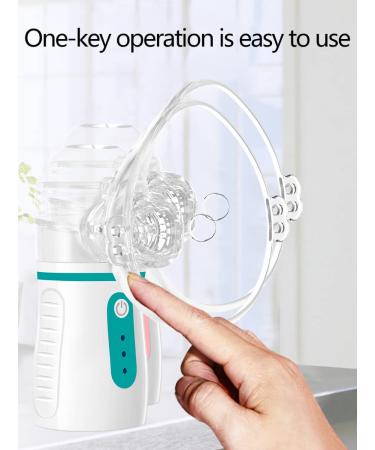 Portable Nebulizer with 3 Adjustable Speed  for Adults and Kids  Handheld Nebulizer for Breathing Problems  with Automatic-Cleaning  Laser Ultrafine Mesh Making  Effective for Home use - Buy Online on GoSupps.com
