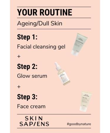 SKIN SAPIENS GLOW Facial Serum with vitamin c e and hyaluronic acid natural Ecocert Cosmos for men and women Cruelty Free and Vegan Skincare for all skin types 30 ml. - Buy Online on GoSupps.com