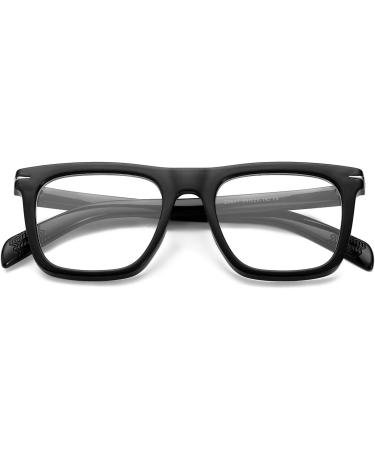 Trendy Square Blue Light Blocking Glasses for Men & Women - NIDOVIX Fashion Frame Non-Prescription Computer Glasses (Black 01 50mm) - International Shipping Available - Buy Online on GoSupps.com