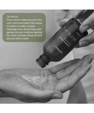ESTELI Planta Buff Exfoliating Grains | Gentle Face Scrub | Made with Organic Botanical Grains and Cleansing Clays | Plant- based + Cruelty Free (1.7oz / 48g) - Buy Online on GoSupps.com