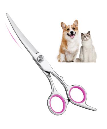 Adiwo curved dog cups made of stainless steel fur scissors pet dog care scissors paw scissors rounded scissors dog pet scissors scissors scissors dog hair cutting for perfect fur care