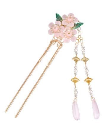minkissy Hairpin Womens Hair Clips Hair Sticks for Women Chinese Hair Accessories Hair Sticks for Long Hair Hanfu Hair Accessories Hair Sticks for Hair Wedding Glass Walk Women's