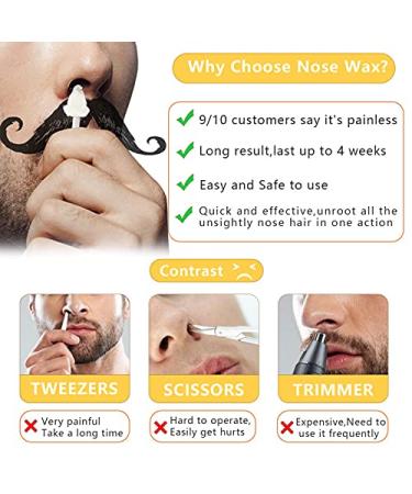 ViiLife Nose Wax Sticks Applicators 50Pcs - Nasal Hair Removal & Cleaning - 48 Count - Buy Online on GoSupps.com