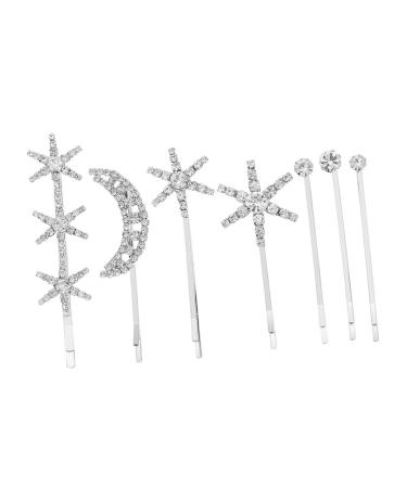 DOITOOL 1 Set Fringe Bobby Pin Rhinestone Hair Clips Side Clip Hair Accessory for Women Hair Clips for Women Hair Barrettes Hair Pin Rhinestone Barrettes Wild Issue Card Alloy