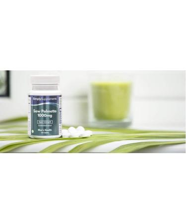 Saw Palmetto 1000mg | 120 Tablets |Vegan Friendly |Up to 2 Months of Benefits | SimplySupplements - Buy Online on GoSupps.com