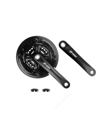 Bibike 6/7/8 Speed Mountain Bike Crankset 170mm Square Diamond Hole Crank 24/34/42T Chainrings 6/7/8 speed crankset