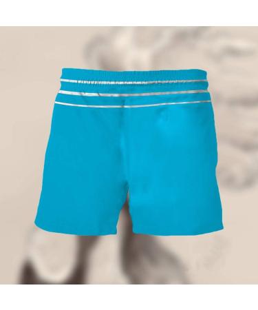 WORPBOPE Men's Summer Quick Dry Beach Shorts - Personalized Printing, Drawstring Waist, Breathable Swimwear - B_blue Large - Buy Online on GoSupps.com