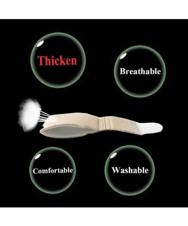 VIEEL Broken Toe Splint Wraps - Non-Slip Nylon Fabric Toe Cushioned Bandages | 6 Pack, 3 Size Options - Finger Protectors for Hallux Valgus & Hammer Toe Separators - Buy Online on GoSupps.com