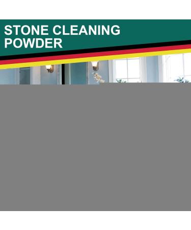Stone Cleaning Powder | 4.22oz Natural Stone Shower Cleaner | Environmentally Friendly Countertop Stain Remover for Limestone Terracotta - Buy Online on GoSupps.com