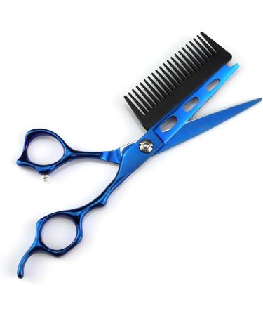 Hair Cutting Scissors 6 Inch Professional JP440c Steel Blue 2 in 1 Hair Scissors with Comb Haircut Barber Hair Cutting Shears Hairdresser Scissors Cutting Scisssor - Buy Online on GoSupps.com