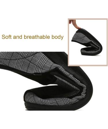 Yytcsjz Men's Diabetic Slippers - Comfy Walking Shoes for Elderly with Adjustable Closure - Brown, Size 6 - Buy Online on GoSupps.com