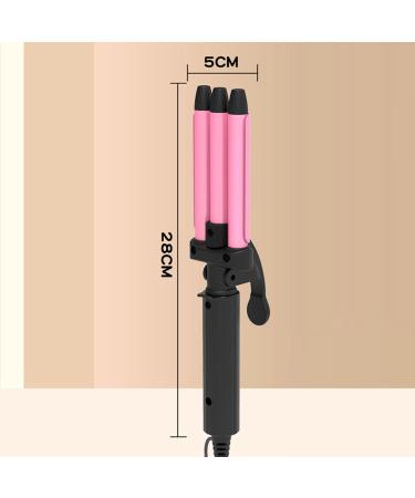3 Barrel Mini Hair Crimper Layhou Crimper Hair Tool For Hair With Large Curls Travel Portable Hair Waver Large Curls Suitable For Beach Waves Adjustable Temperature - Buy Online on GoSupps.com