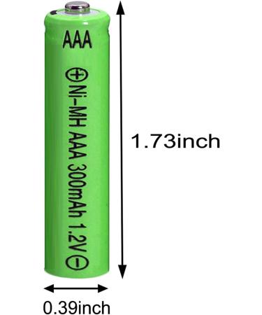 20 Packs 1.2V AAA 300mAh Ni-MH Rechargeable Batteries for Solar Lights Outdoor Garden Solar Light Lamp - Buy Online on GoSupps.com