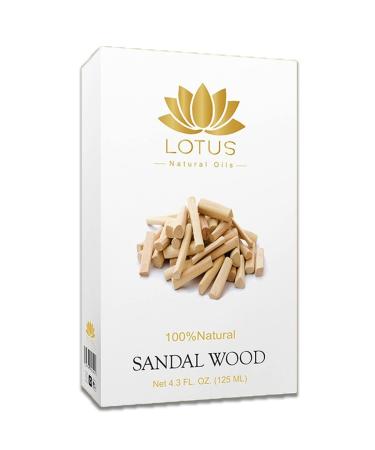 Lotus organica natural no chemicals sandal wood oil 125 ml / 4.3 oz