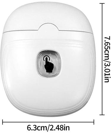 Electric Nail Clipper with USB Charging Cordless Design for Safety and Convenience LED Light and Cleaning Brush Included One-Touch Operation for Teens Adults and Kids (White) - Buy Online on GoSupps.com